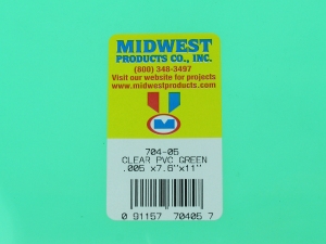 704-05 CLEAR GREEN PVC .005 (0.13mm) (4)